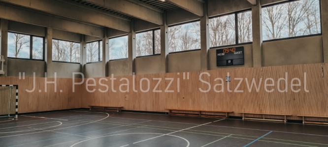 Die Turnhalle von innen